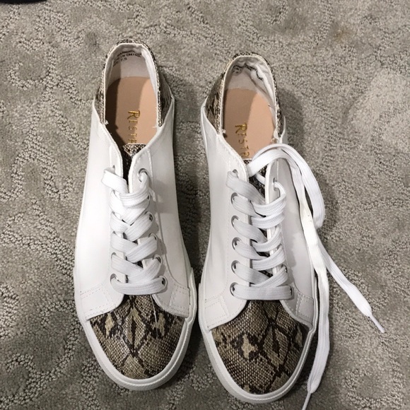Restricted Shoes - Restricted Snakeskin White Sneakers